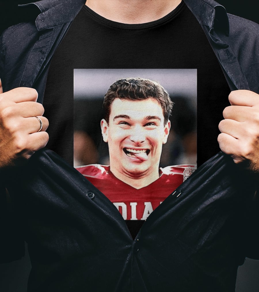 Indiana Hoosiers Fernando Mendoza NCAA Football Celebration Big Ten Championship Peachtree Bowl T-Shirt