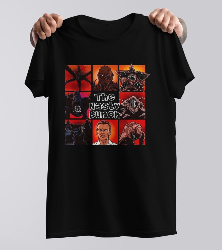 The Nasty Bunch Stranger Things Villains Cartoon T-Shirt