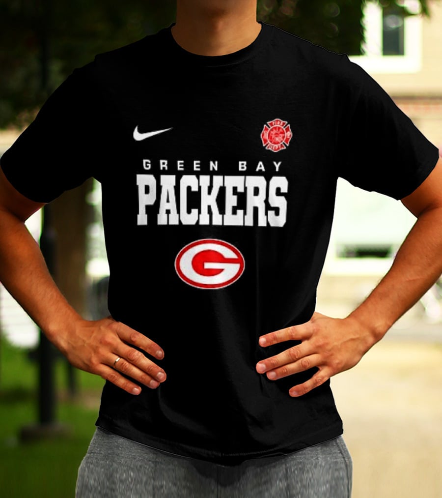 Green Bay Packers Red Friday Firefighter Nike Packers G T-Shirt