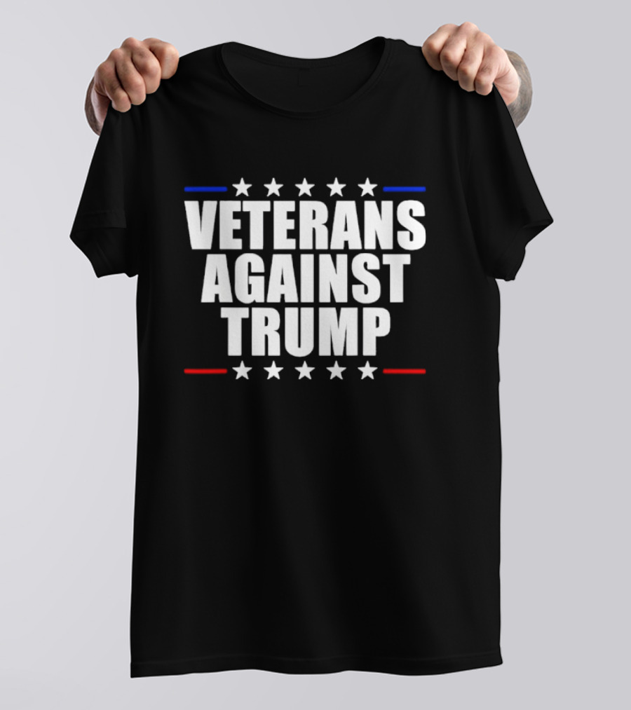 Veterans Against Trump Stars Stripes T-Shirt