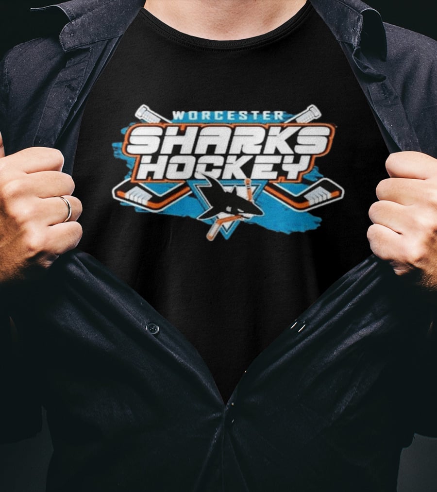Worcester Sharks Hockey Logo Kottman T-Shirt