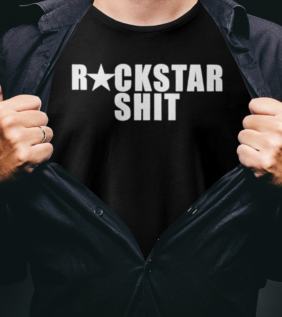 Luna Antonia Rockstar Shit Star Symbol Typography Trend T-Shirt