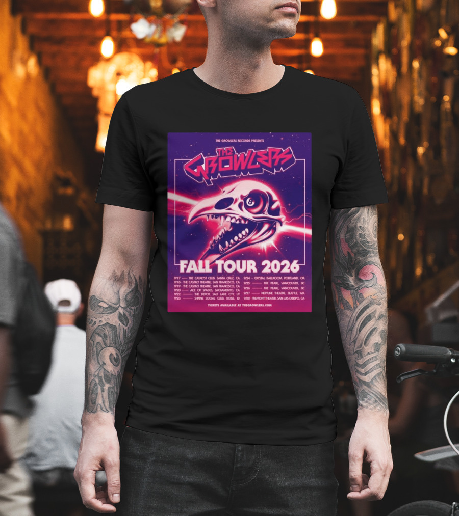 The Growlers Records Presents Fall Tour 2026 Dates Santa Cruz San Francisco Seattle T-Shirt
