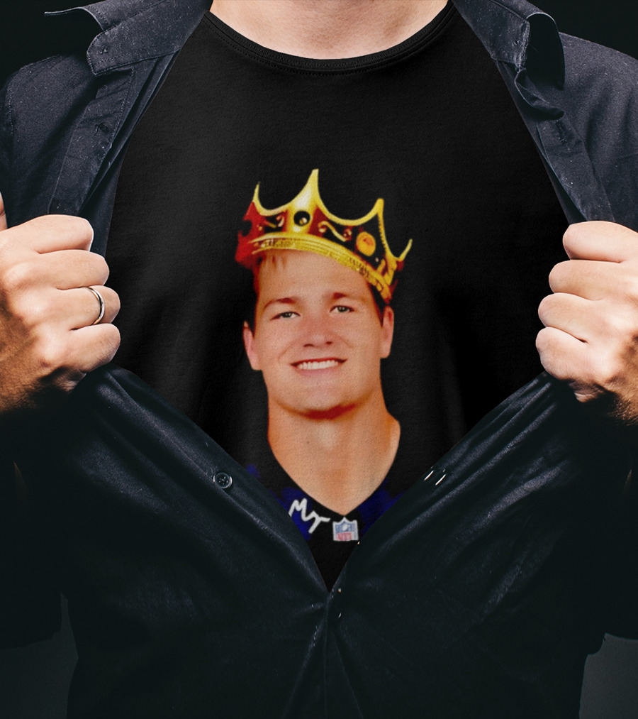 New England Patriots Drake Maye King Of The NFL Star Crown T-Shirt