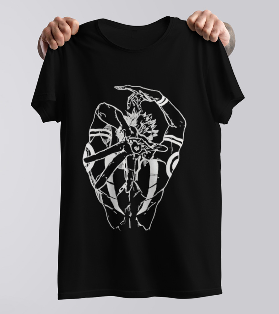 Jujutsu Kaisen Ryomen Sukuna Finger Heart Tattoos Anime Manga Aesthetic T-Shirt