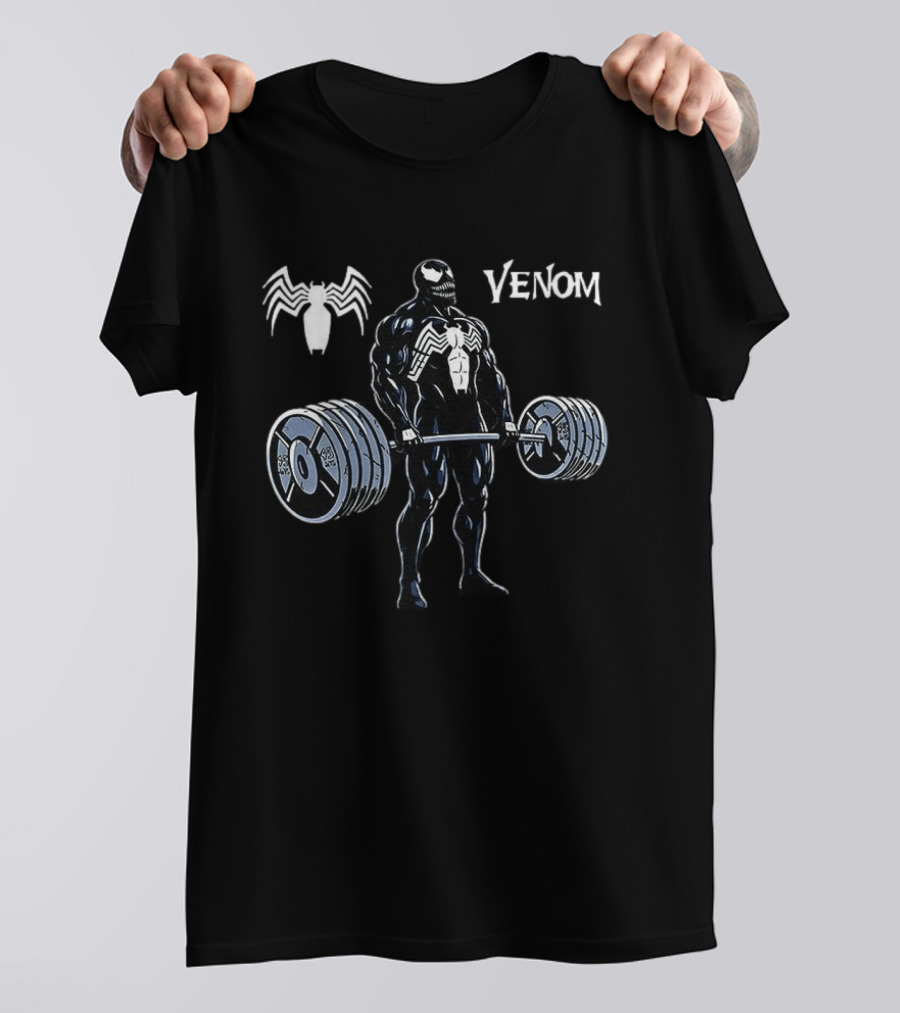 Venom Weightlifting Gym Workout Spider T-Shirt