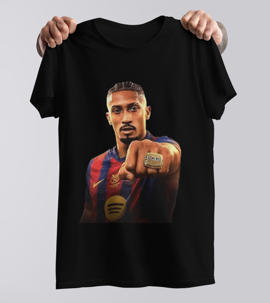Raphinha 433 Awards Player Of The Year 2025 Ring Barcelona T-Shirt