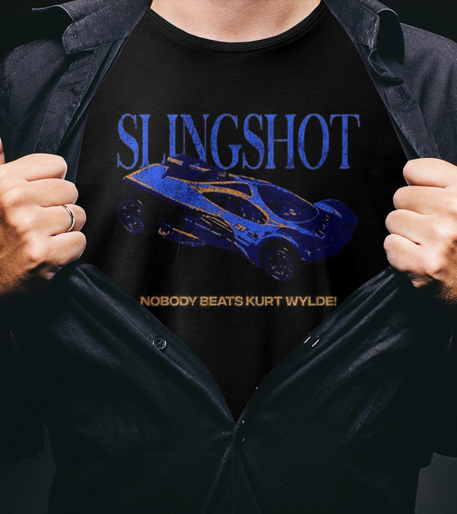 SLINGSHOT Nobody Beats Kurt Wylde Racing Car T-Shirt