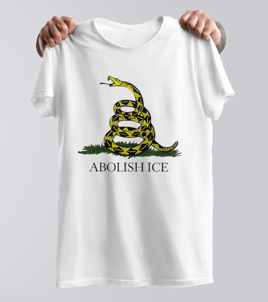 Abolish ICE Gadsden Flag Snake T-Shirt