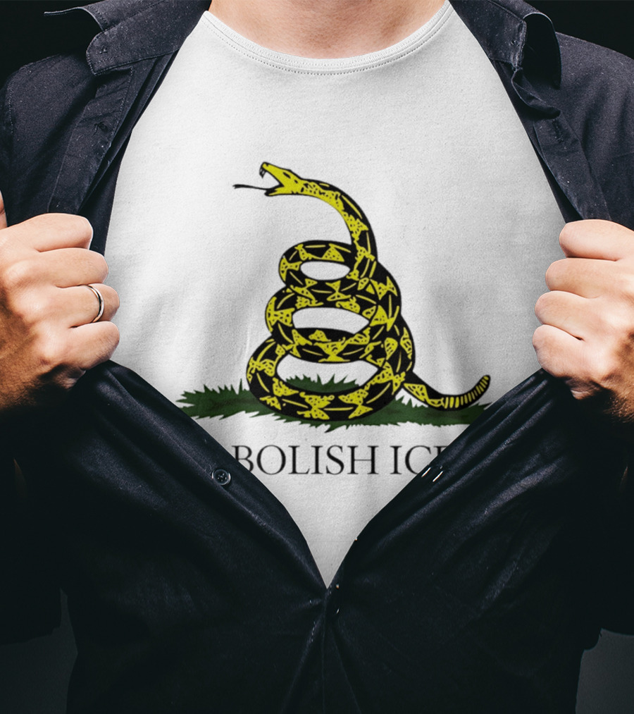 Abolish ICE Gadsden Flag Snake T-Shirt