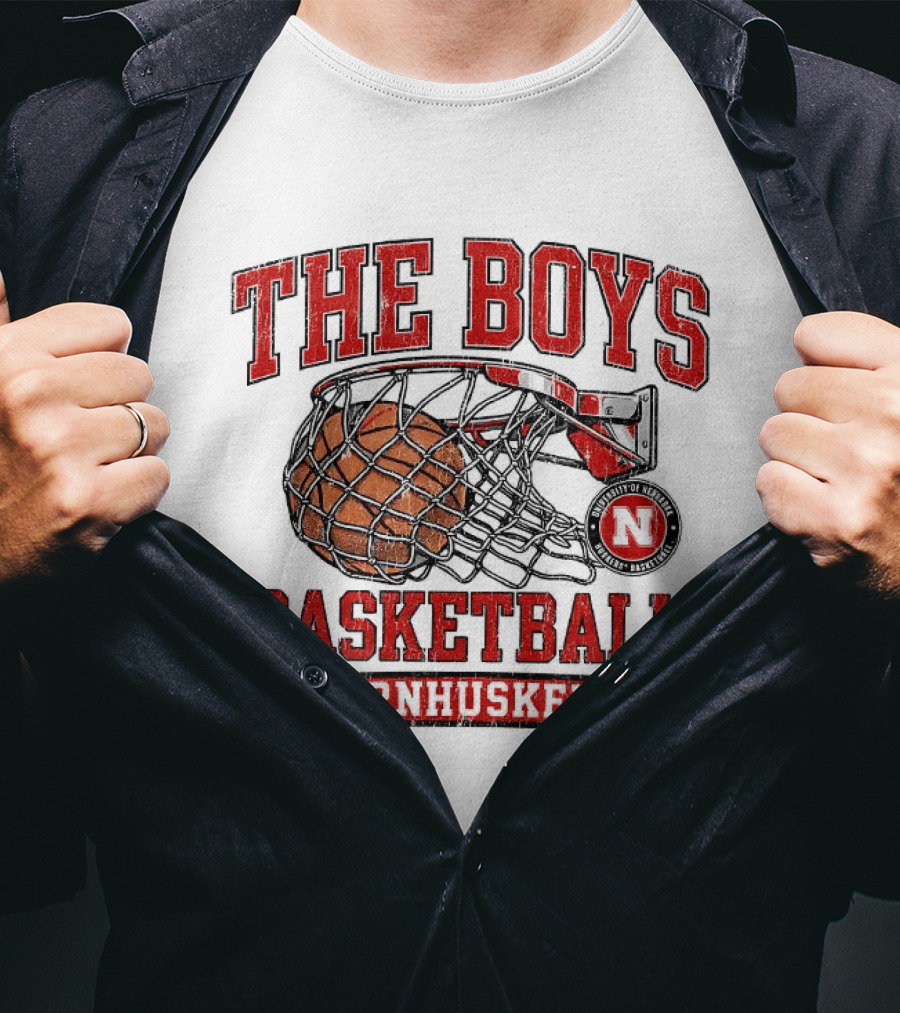The Boys Basketball Cornhuskers N Iconic Hoop T-Shirt