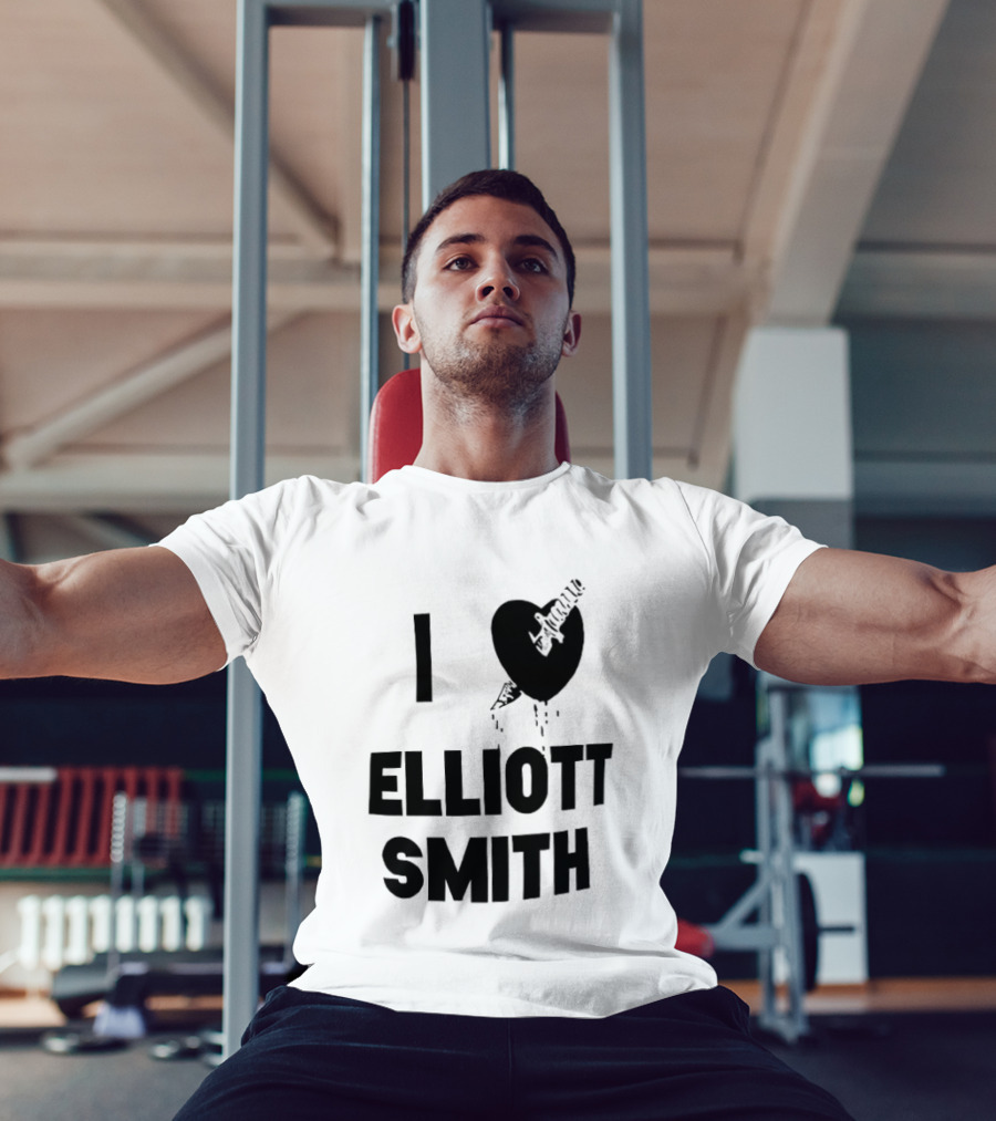 I Heart Elliott Smith Guitar Heart T-Shirt