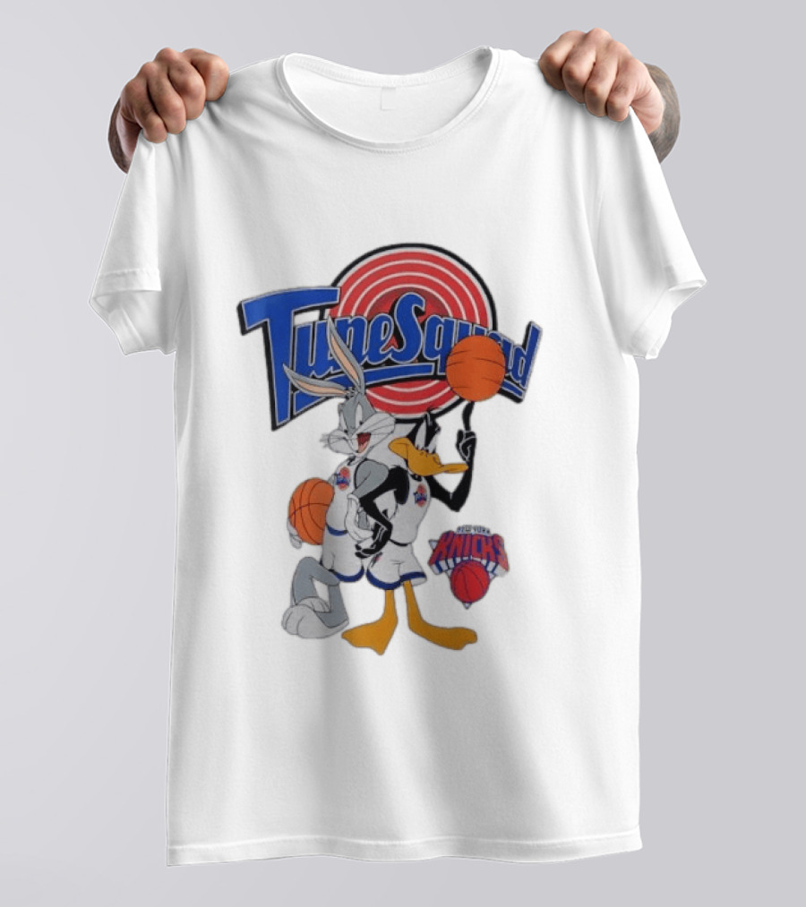 TuneSquad Bugs Bunny Daffy Duck New York Knicks Basketball Sports T-Shirt