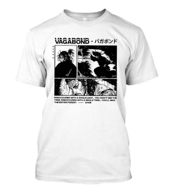Vagabond Anime Manga Single Leaf T-Shirt
