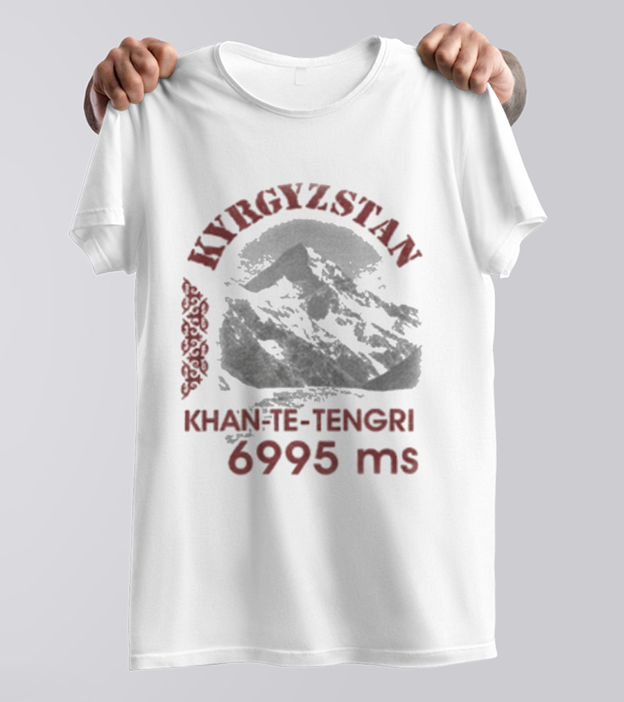 Kyrgyzstan Khan Tengri Mountain 6995 Meters T-Shirt