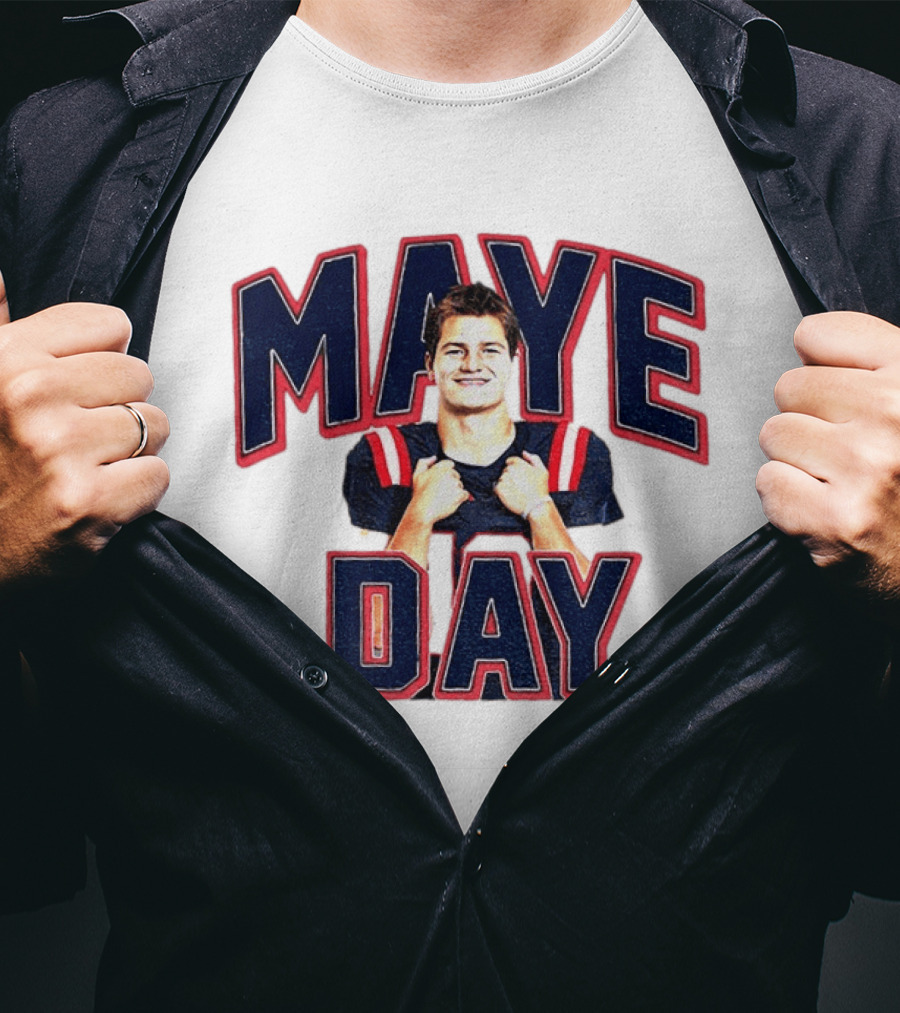 Maye Day Gay For Maye Drake Maye New England Patriots Football Player T-Shirt