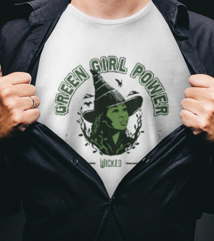 Wicked Green Girl Power Witch T-Shirt