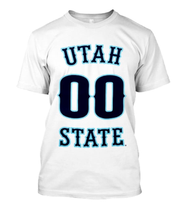 Utah State 00 Number Basketball T-Shirt