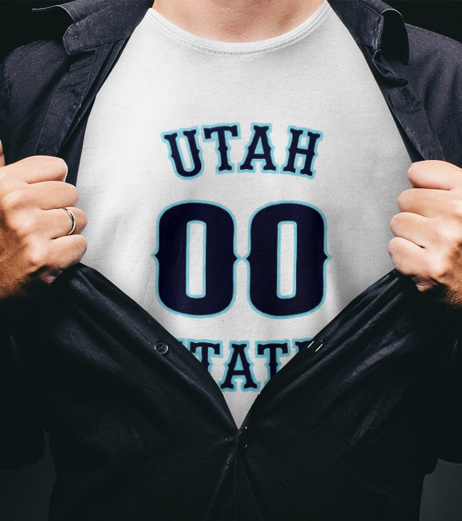 Utah State 00 Number Basketball T-Shirt