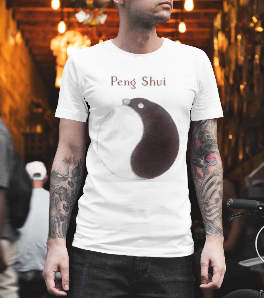 Peng Shui Yin Yang Symbol Smoke T-Shirt