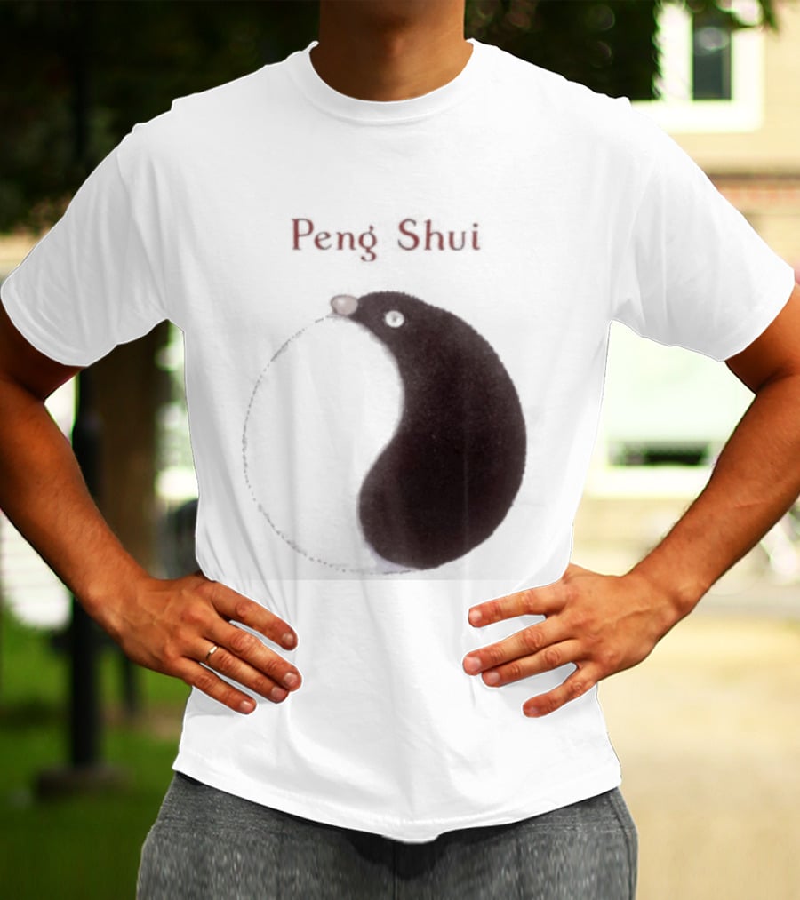 Peng Shui Yin Yang Symbol Smoke T-Shirt