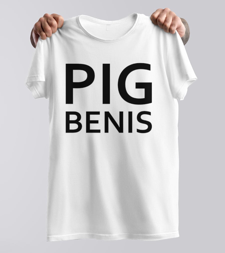 Pig Benis Bold Lettering T-Shirt