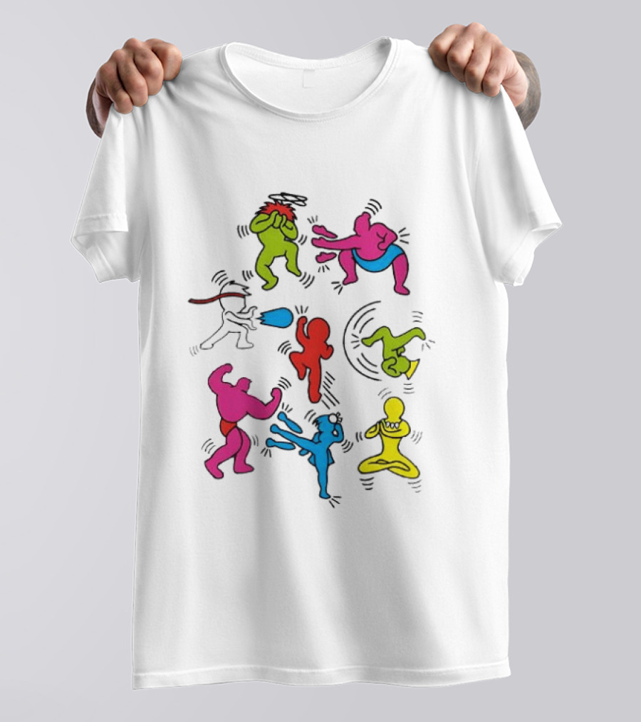 Original 8 Pop Fighter SF 2 Video Game Characters T-Shirt