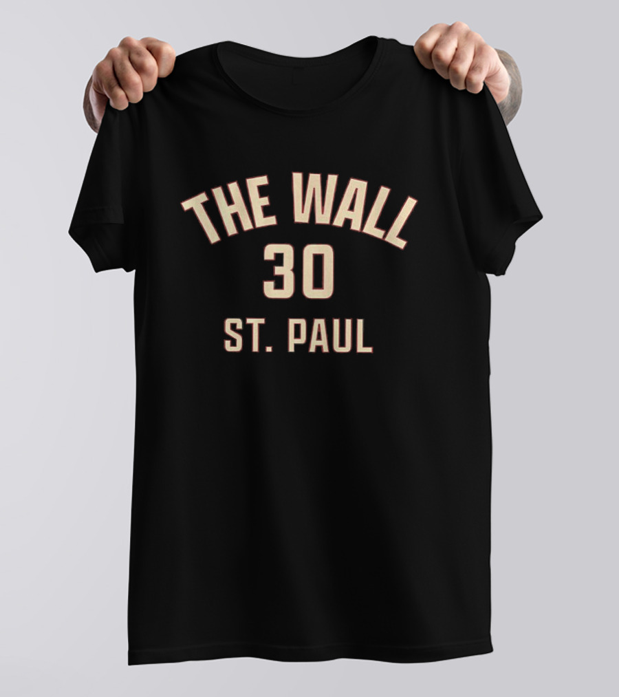 Jesper Wallstedt Minnesota Wild The Wall 30 St Paul T-Shirt