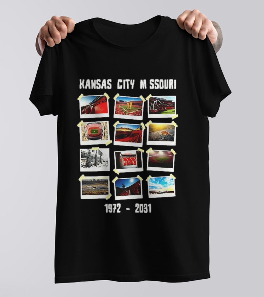 Arrowhead Legacy Stadium Kansas City Missouri 1972 2031 Iconic Memories T-Shirt