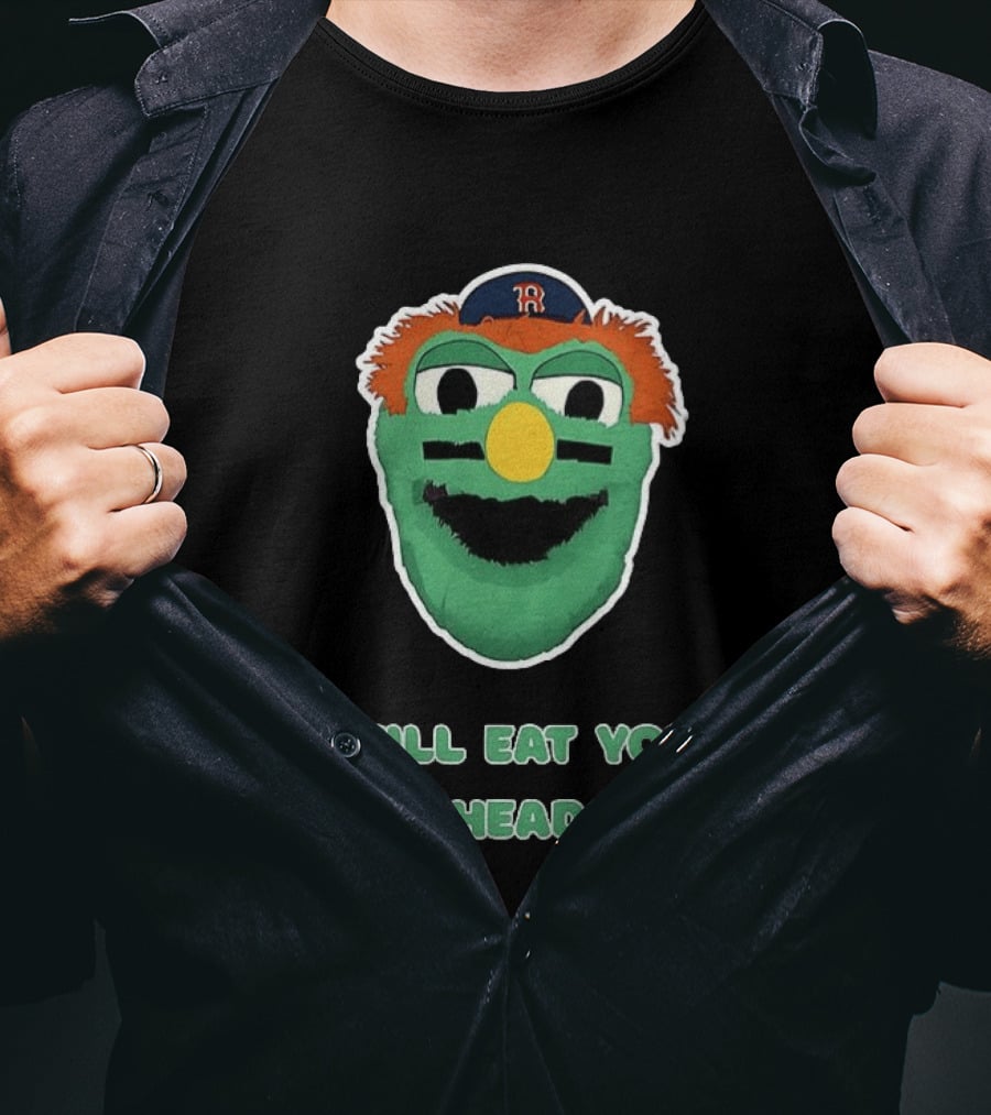 Boston Red Sox Wally Mascot I Will Eat Your Head T-Shirt