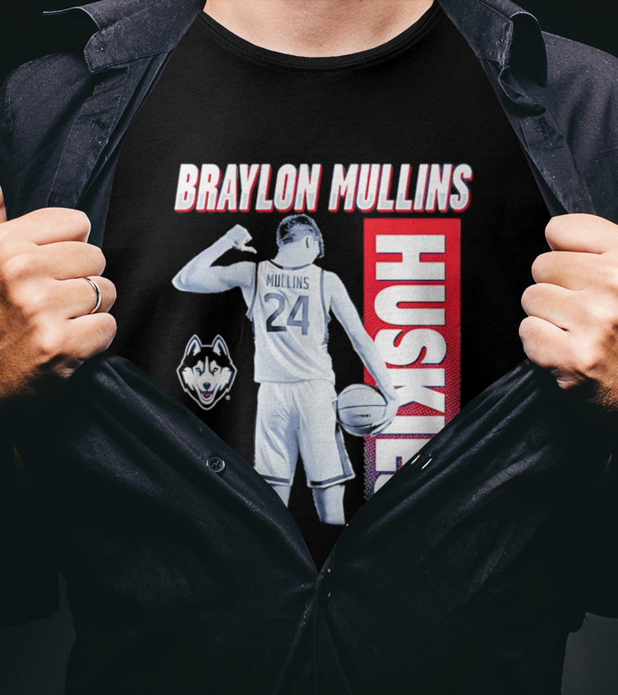 Braylon Mullins UConn Huskies Basketball 24 T-Shirt