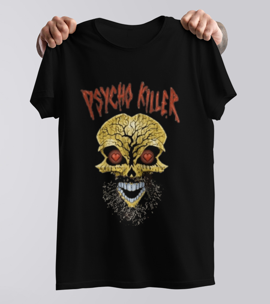 Tommaso Ciampa Psycho Killer Gold Skull With Hearts T-Shirt