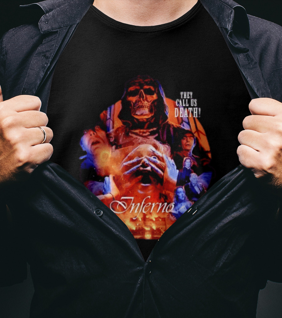 Dario Argento's Inferno They Call Us Death Horror Movie Collage T-Shirt
