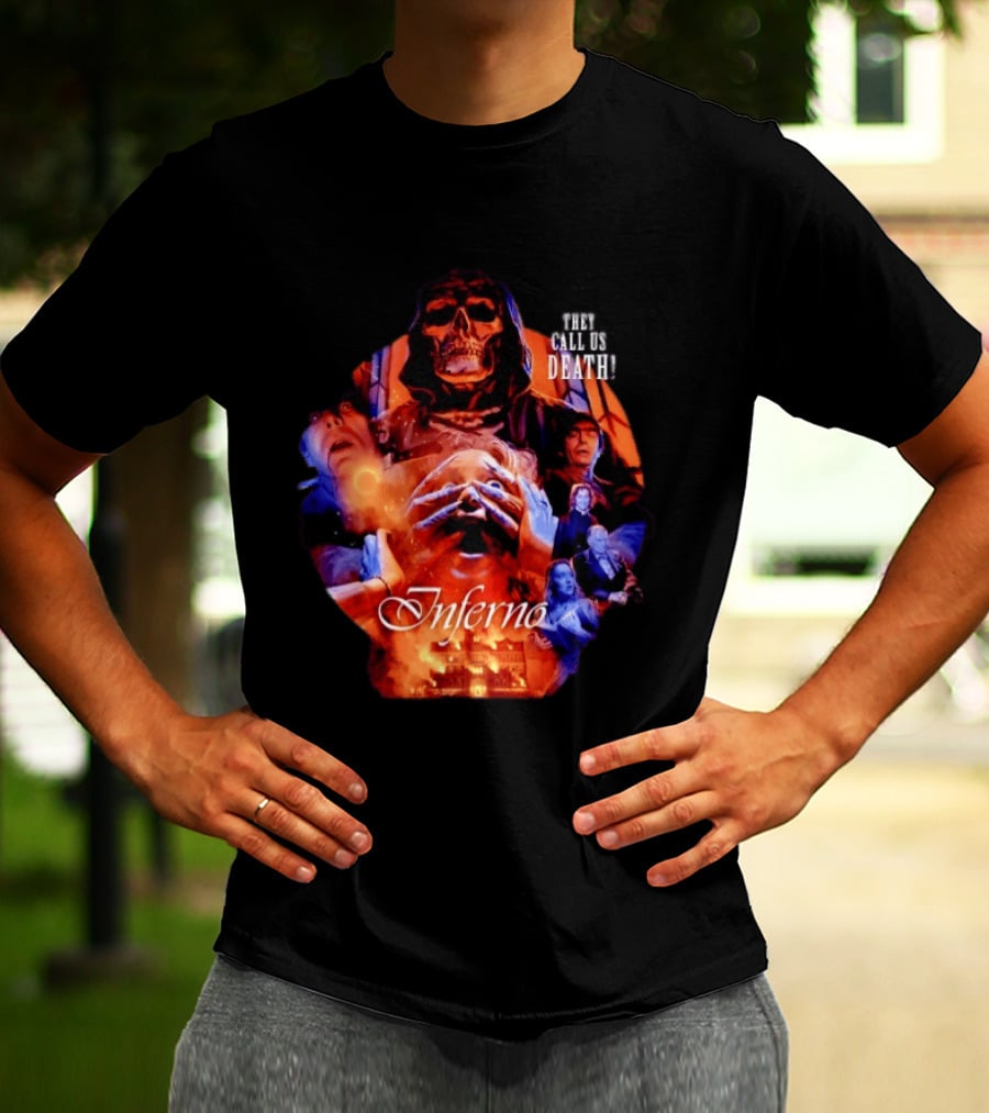 Dario Argento's Inferno They Call Us Death Horror Movie Collage T-Shirt