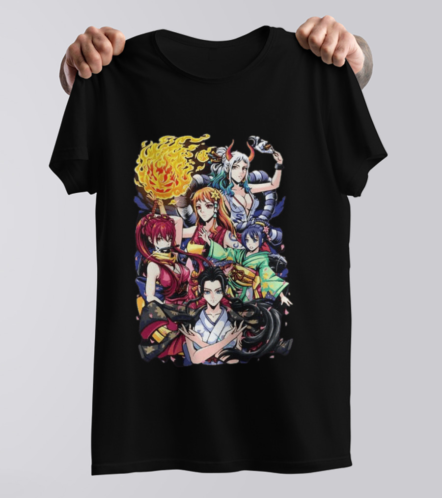 Wano Country Arc One Piece Anime Female Characters Crimson Voyage T-Shirt