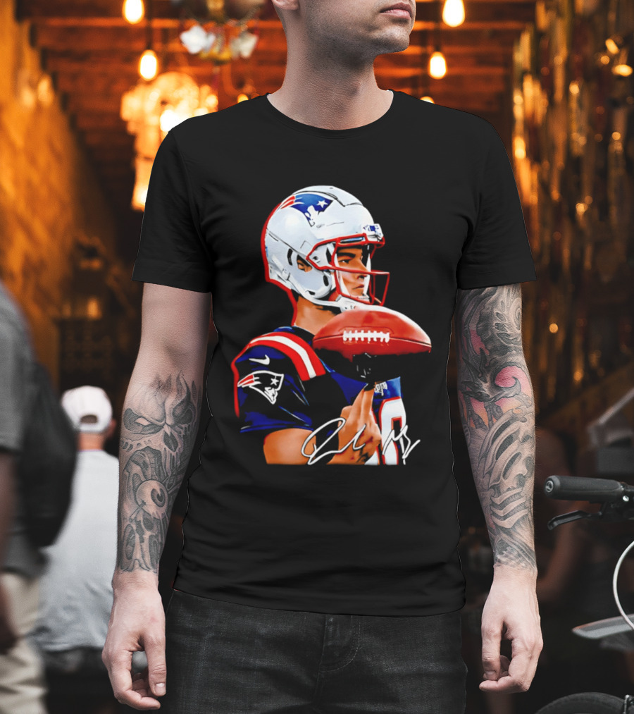 Drake Maye New England Patriots Quarterback Football Patriots Jersey T-Shirt