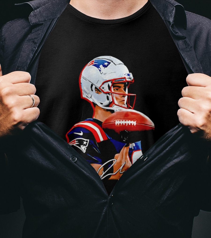 Drake Maye New England Patriots Quarterback Football Patriots Jersey T-Shirt