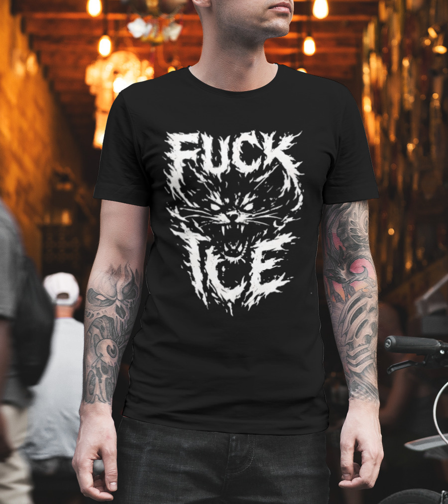 Feral Cat Fuck ICE T-Shirt