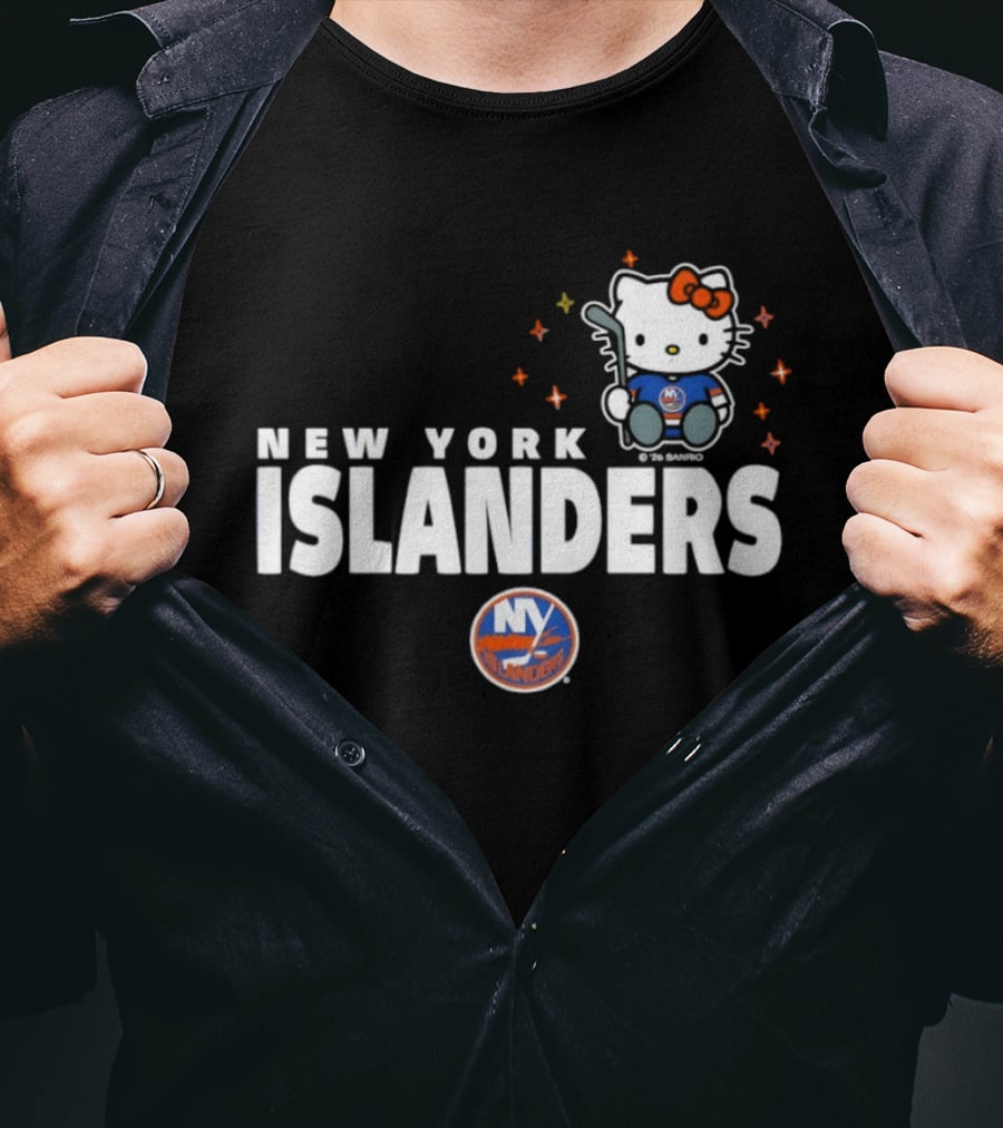 Hello Kitty New York Islanders NHL Hockey Crossover 2026 Winter Sports T-Shirt