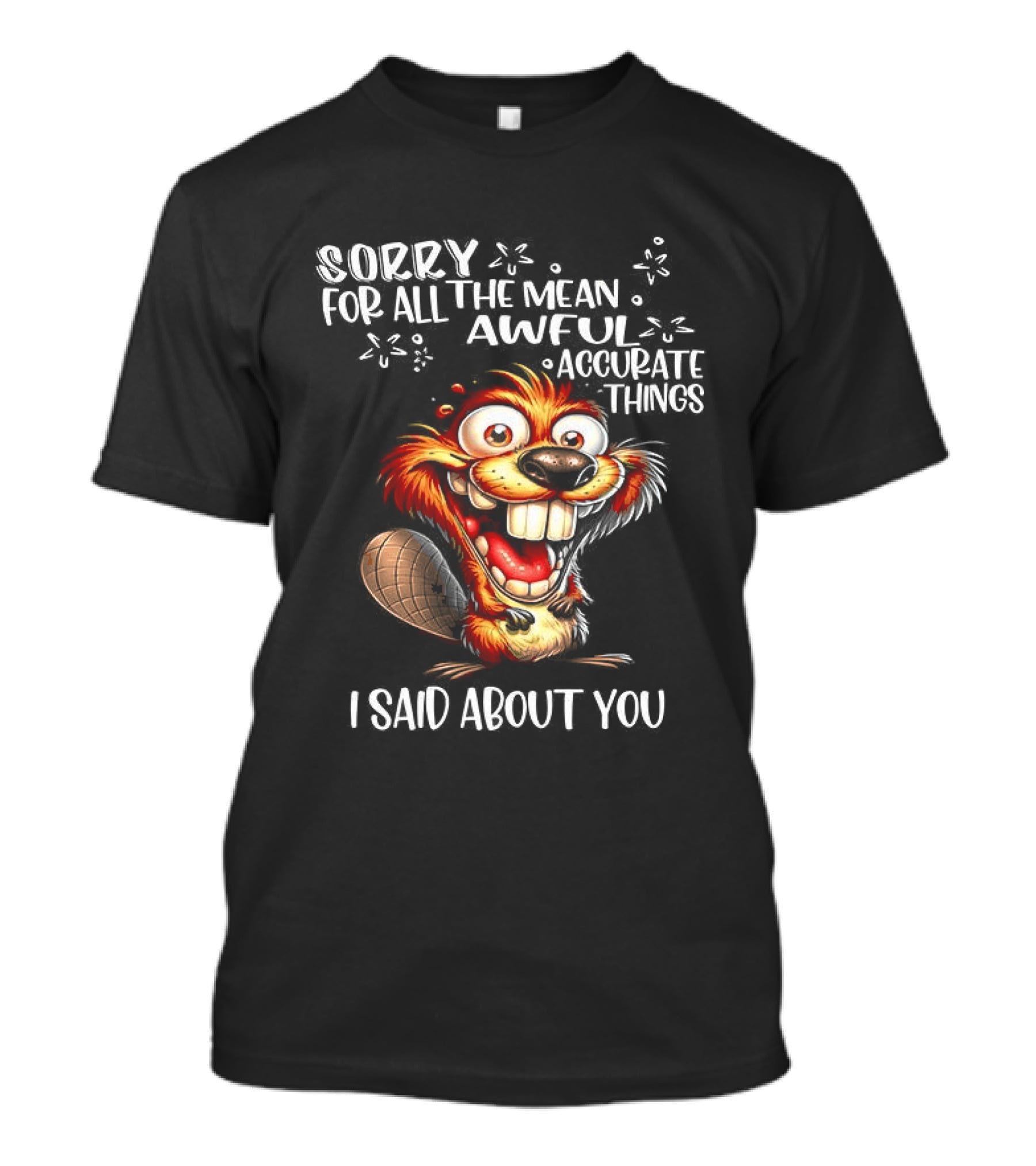 Sorry For All The Mean Awful Accurate Things I Said About You T-Shirt