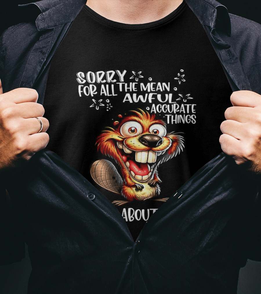 Sorry For All The Mean Awful Accurate Things I Said About You T-Shirt