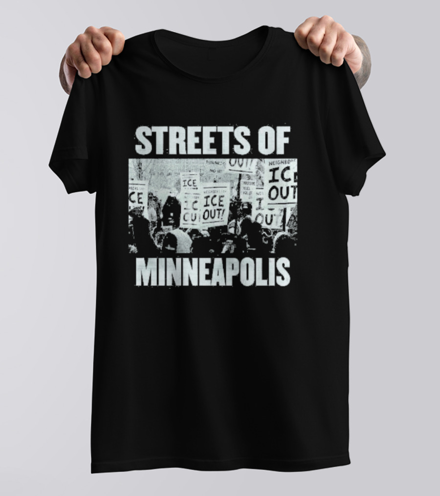Streets Of Minneapolis Protest Signs And Crowd T-Shirt