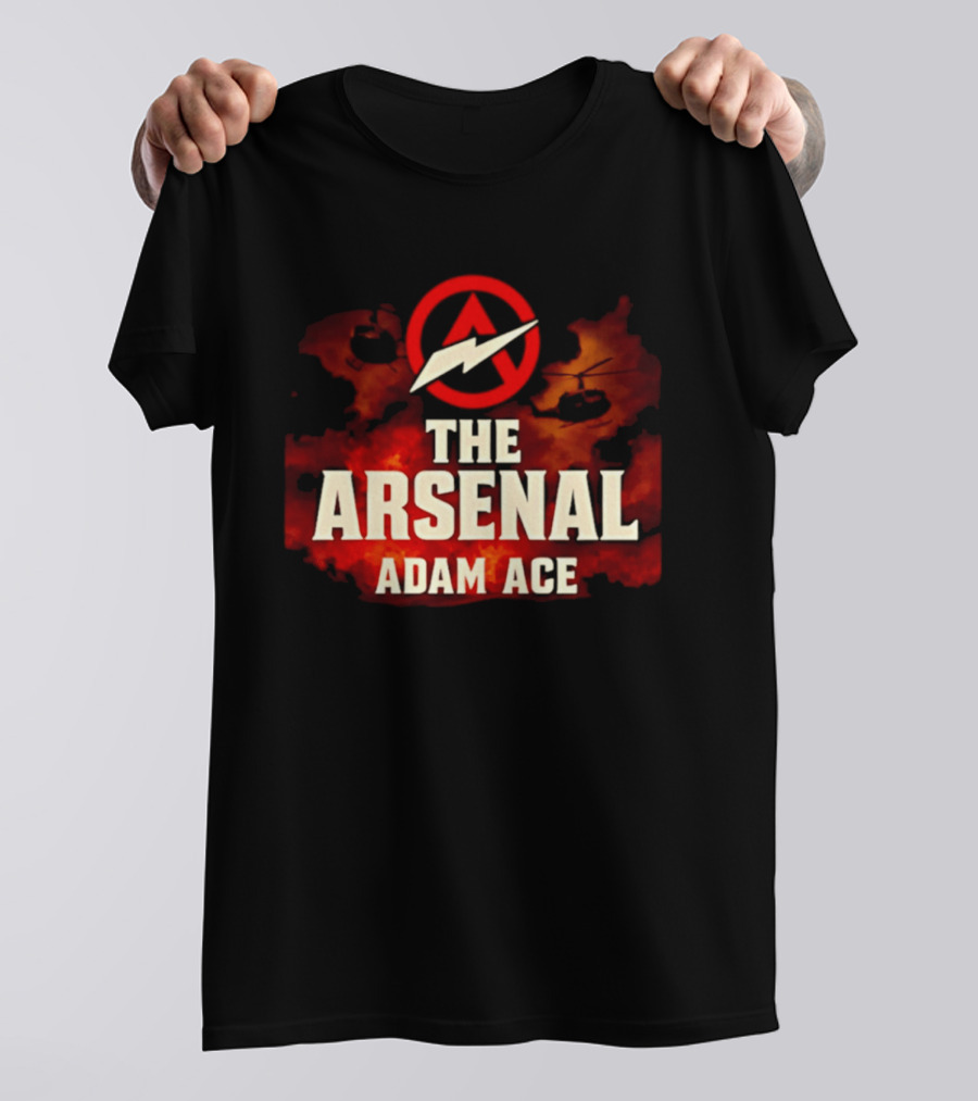 The Arsenal Adam Ace Helicopter Ride Adventure T-Shirt
