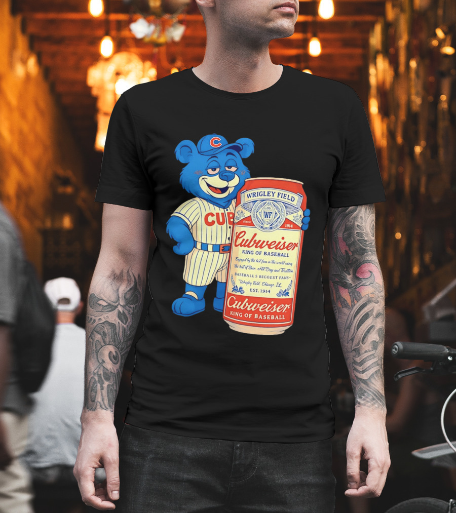 Cubs Wrigley Field Cubweiser King Of Baseball 1914 Bear Fans T-Shirt