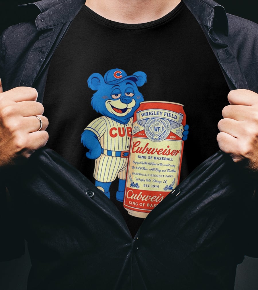 Cubs Wrigley Field Cubweiser King Of Baseball 1914 Bear Fans T-Shirt