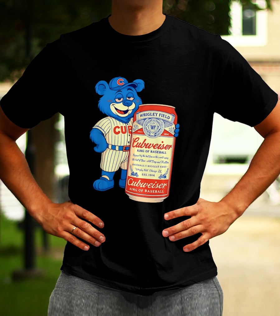 Cubs Wrigley Field Cubweiser King Of Baseball 1914 Bear Fans T-Shirt