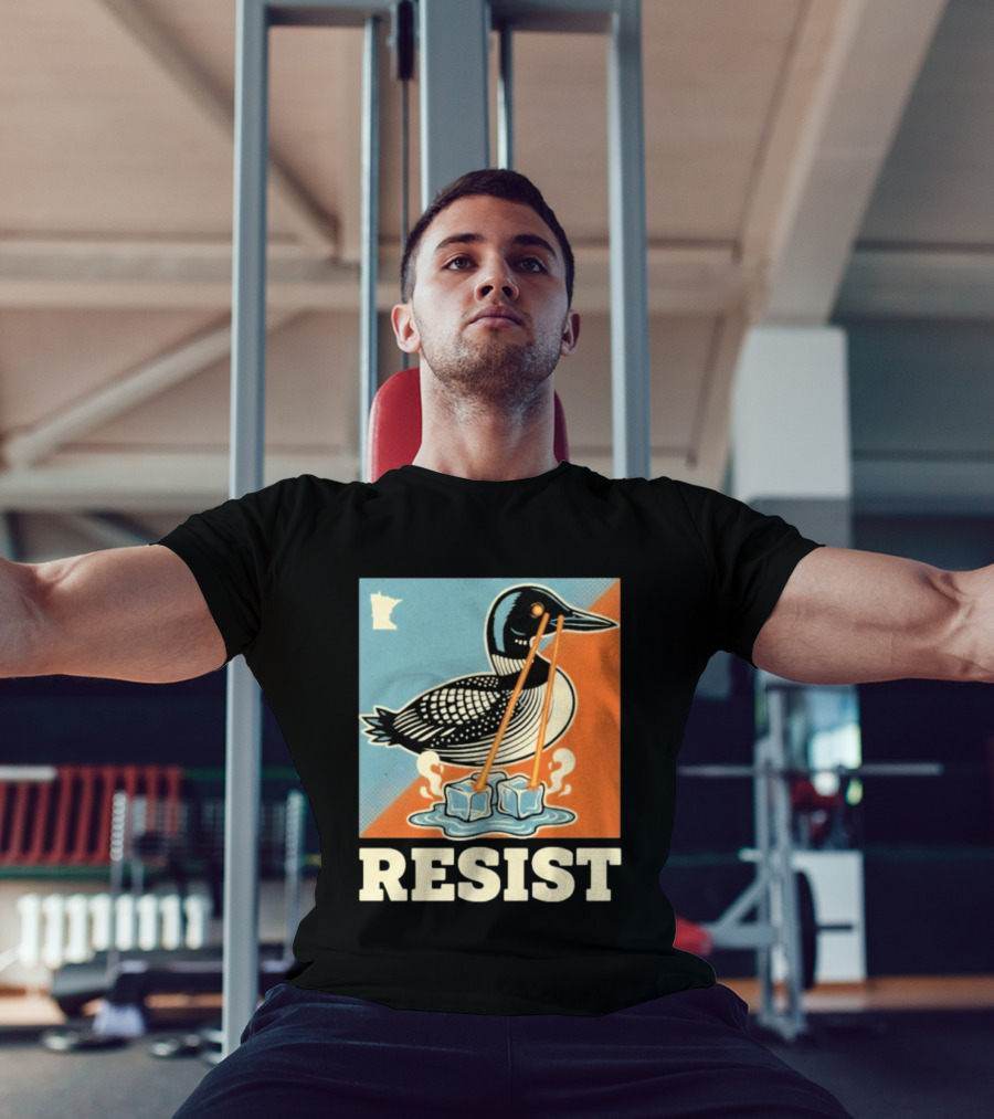 Resist Minneapolis Loon Ice Protest Minnesota T-Shirt
