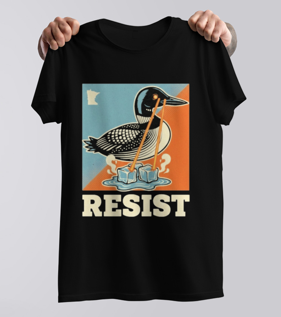 Resist Minneapolis Loon Ice Protest Minnesota T-Shirt