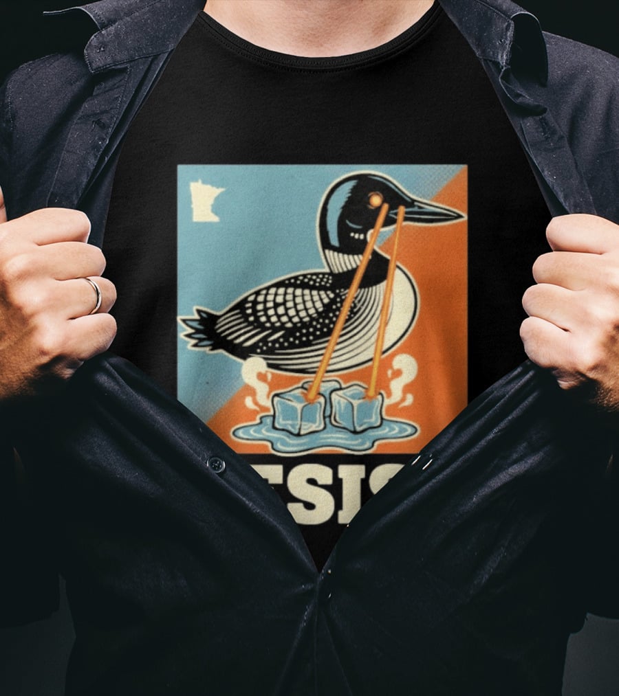 Resist Minneapolis Loon Ice Protest Minnesota T-Shirt