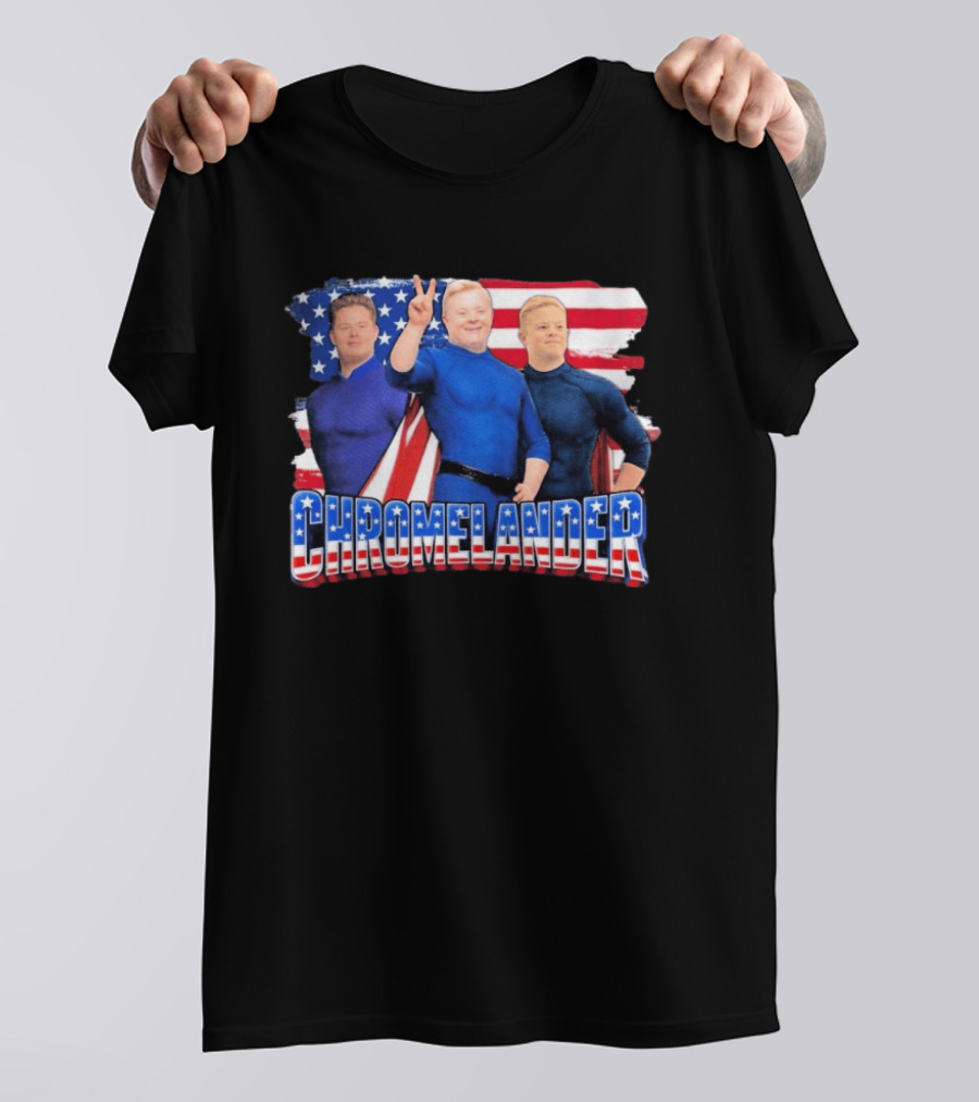 Chromelander Stars And Stripes Superheroes 3D T-Shirt